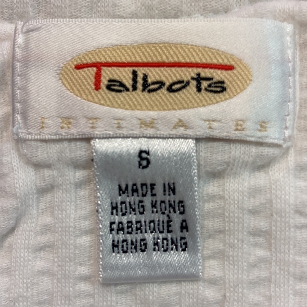 Talbots Intimates Shortsleeved Nightgown Loungewear 4 Button Down  Mild V-Neck - Picture 10 of 13